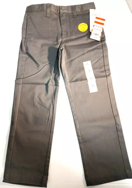 Cat & Jack Thundering Gray School Uniform Pants Size 5 w/ adjustable waist New