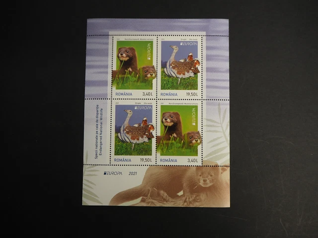 Rumänien 2021. Block "Wildtiere" **/MNH, MiNr. Bl. 864 I (20), ME 660,-