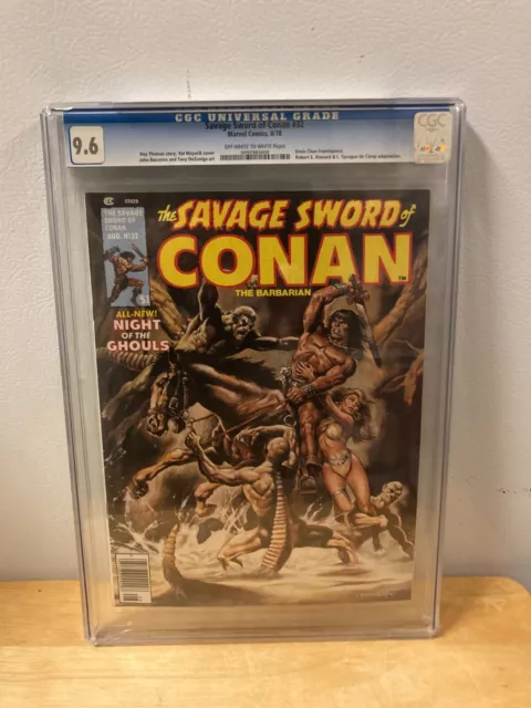 1978 Marvel The Savage Sword Of Conan The Barbarian #32 Comic - Graded Cgc 9.6