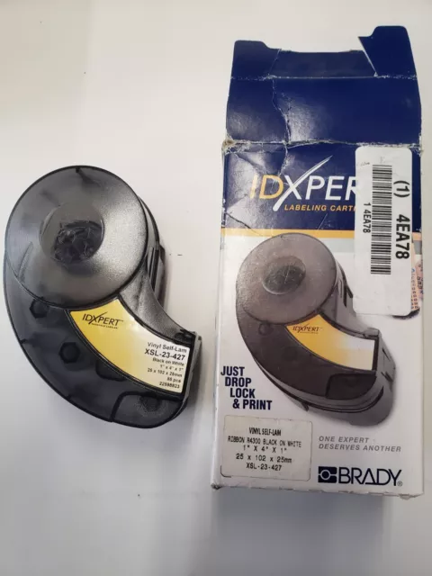 Brady ID Expert Labeling Cartridge XSL-23-427  R4300 Ribbon Black on White