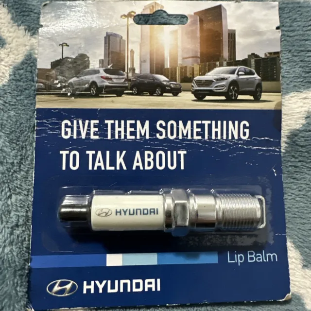 UNOPENED Promotional Hyundai Spark Plug Lip Balm Vintage Super Rare Advert