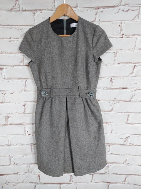 Robe Red Valentino Noire à Volants Ourlet Taille 42 (US 4) - Neuf Sans étiquette, Style Ligne A Sans Manches
