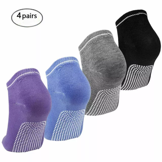 Bombas Gripper ankle Sock Barre&Yoga &Pilates socks Seamless Toe 4 pairs  size M