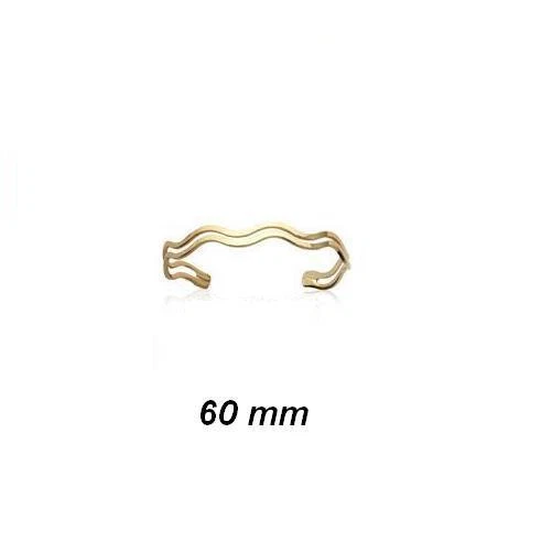 Bracelet Jonc Ouvrant En Or Rose 18 Carats - Motif Fleur Et Feuillage Avec Diamants - Réf. MP2642 - Occasion
