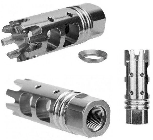 FOR RUGER 10/22 Stainless Steel Muzzle Brake Compensator 1/228 TPI RPR