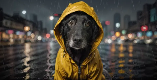 Retrato digital único: Tu mascota como obra de arte personalizada NY RAIN STYLE