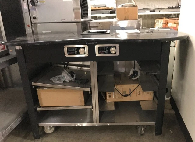 Lakeside 3070 Creation Station Mobile Cooking Cart - 60"W x 32"D x 35-3/4"H