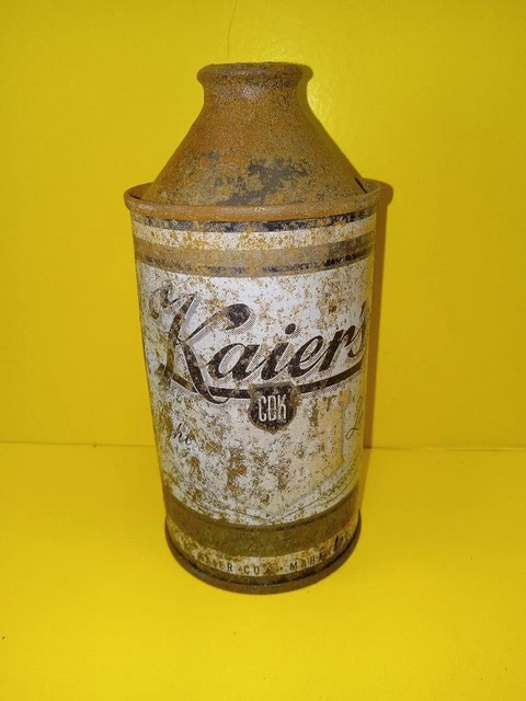 Off grade Kaier's Cone Top PA Beer Can