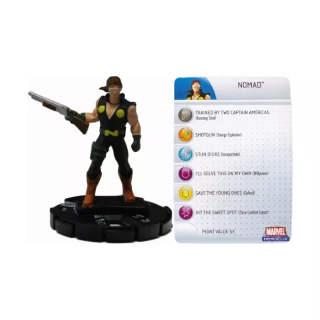 Marvel HeroClix Capitán América Nómada casi nuevo