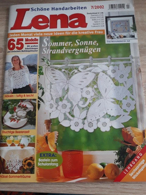 Handarbeitsheft Lena Nr.7/2002 Schöne Handarbeiten Sommer,Sonne,Strandvergnügen