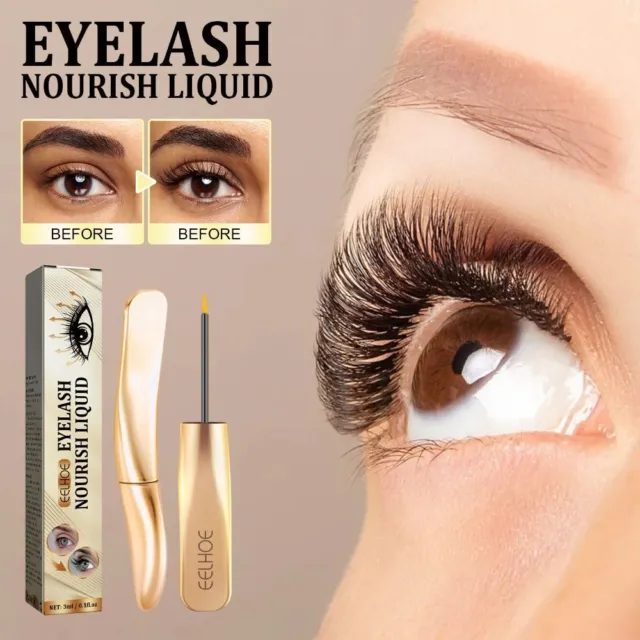 3ml Eyelash Growth Liquid Gold Eyelash Growth Essence New Eyelash Serum  Women