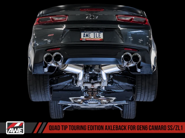 AWE 16-19 Chevrolet Camaro SS Axle-back Exhaust - Touring Edition (Quad Chrome