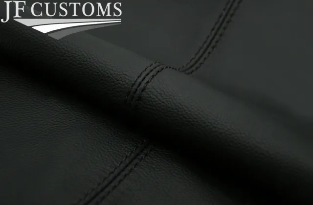 Schwarz Stich Italienisches Leder Gang Einfassung+Rahmen Für Ford Focus MK2 2
