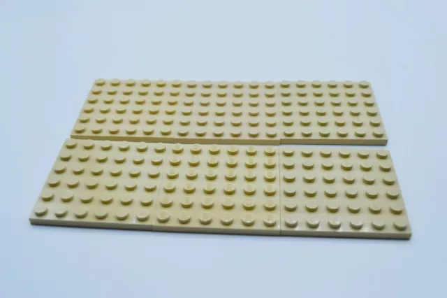 LEGO 6 X Piastra di Base 6x6 Beige Marrone Chiaro Base Piastra 3958 4125217