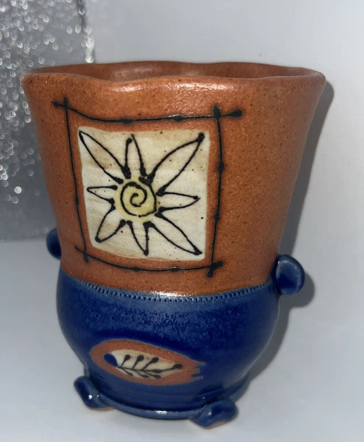 Signed MJ Schmith Saint Paul Minnesota Handmade Pottery Vase