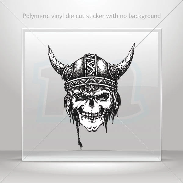 STICKERS DECAL VIKING skull warrior Atv Bike polymeric vinyl Garage st7