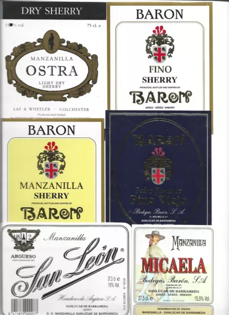España Etiquetas de Vino Manzanilla de Sanlúcar de Barrameda (FP-633)