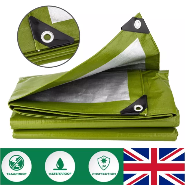 Extra Large Tarpaulin Heavy Duty Builders Camping Waterproof Ground Sheet Cover