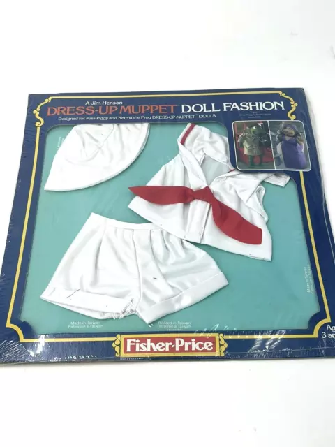 Vintage Miss Piggy Sailor Outfit Fisher Price Jim Henson Dress-Up Muppet