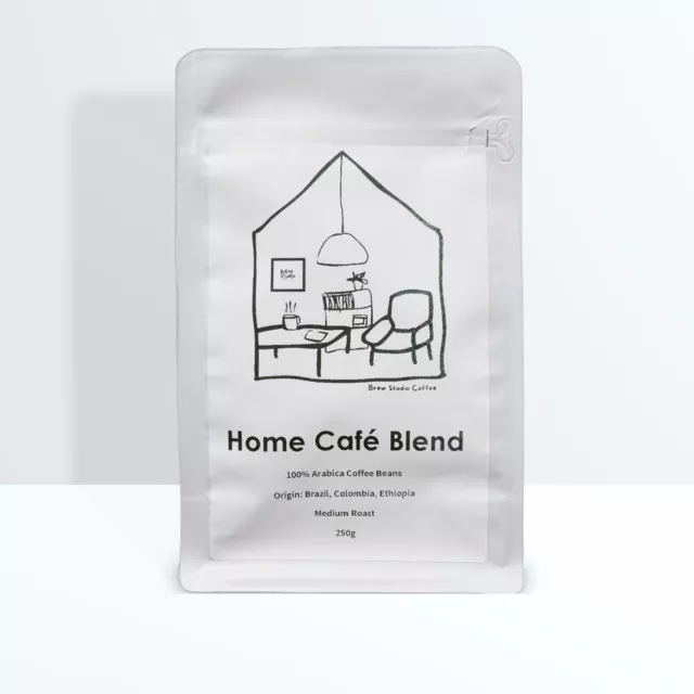 Fresh Roasted Coffee Beans 250g - Home Café Blend - Espresso Whole Coffee Beans