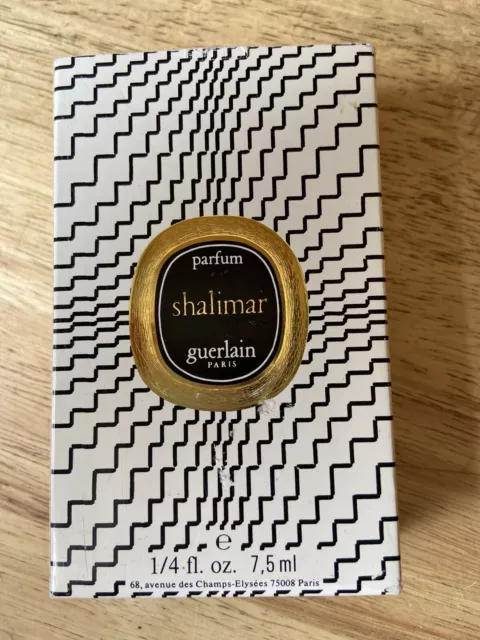 Vintage Shalimar Perfume Guerlain Paris Sealed New in Box 1/4 fl oz A2F