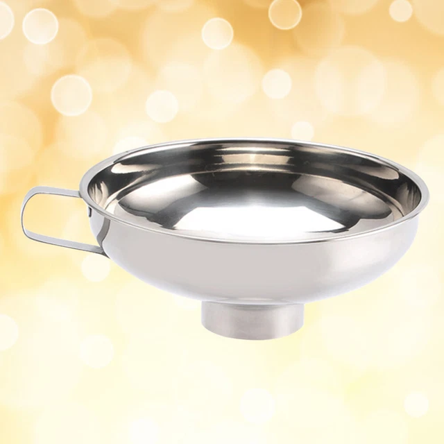 Boca grande cocina gadgets botella relleno metal boca