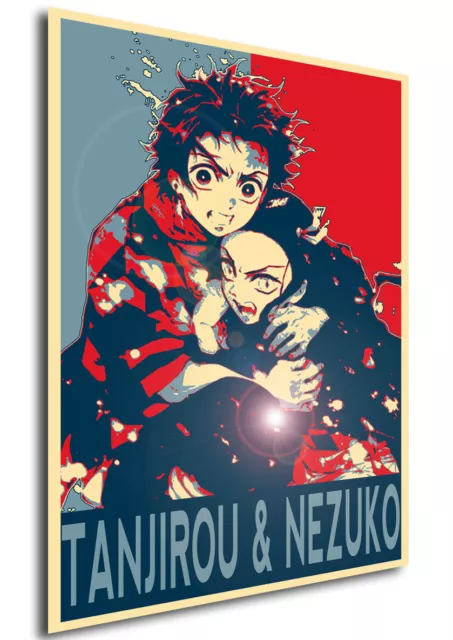 Poster Propaganda - Demon Slayer - Tanjirou & Nezuko