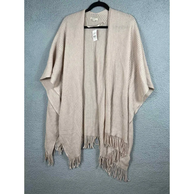 Ann Taylor LOFT Womens One Size Kimono Sweater Cardigan Shawl New with flaws