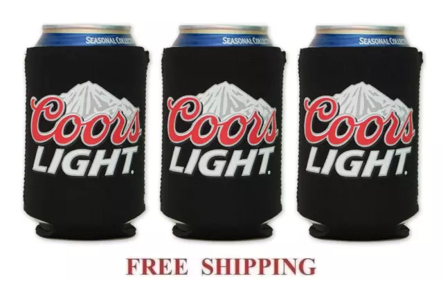 Coors Light Mountains 3 Beer Can Holders Cooler Coozie Coolie Koozie Huggie New