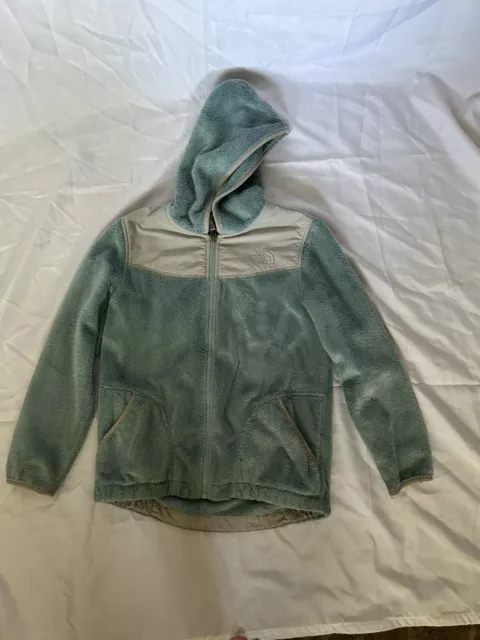 The North Face Jacket Girls S Teal Gray Oso Fleece Full Zip Sweater