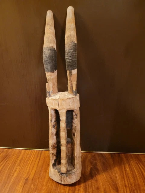 African Mask Dogon Tribe Antelope from Mali Wood