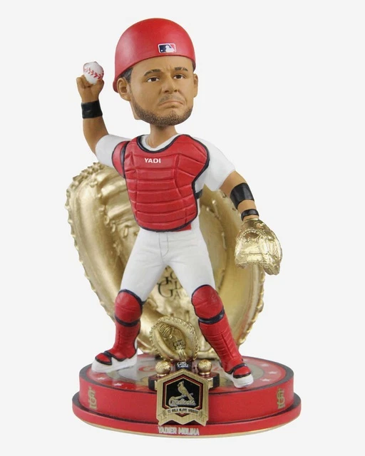 Yadier Molina St Louis Cardinals 9x Gold Glove Award Bobblehead