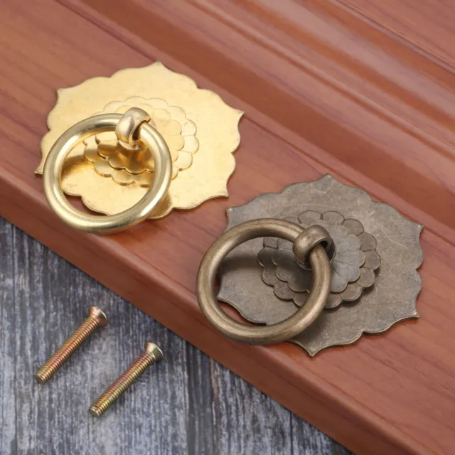 Lotus Style Drop Ring Handle Knob Pull Drawer Cupboard Wardrobe Cabinet