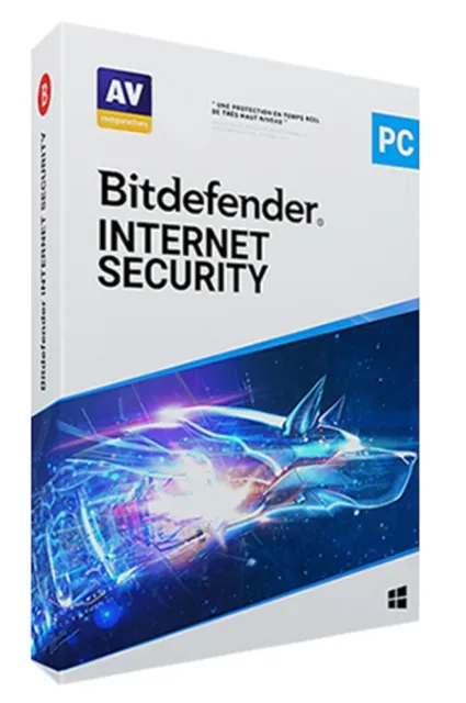 Bitdefender Internet Security 2024 Antivirus  1 appareil 3 ans version complète