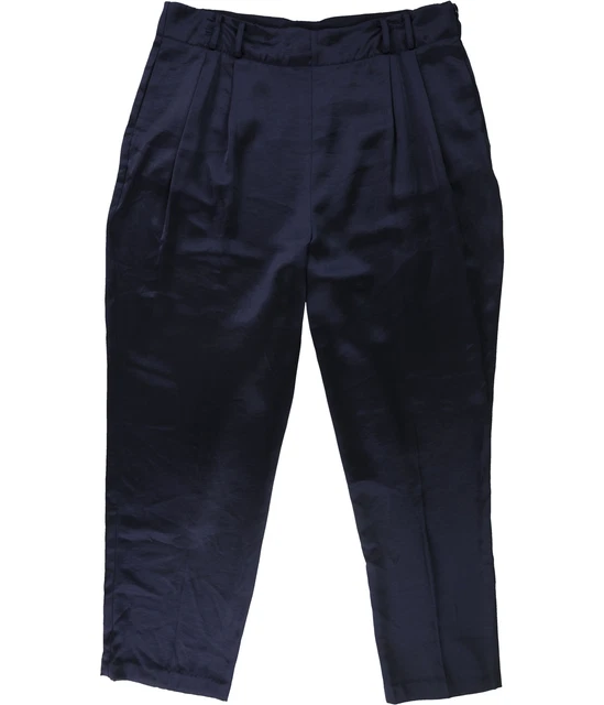 Vince Camuto Womens Paperbag Casual Trouser Pants, Blue, 14