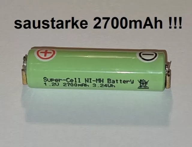 Batterie de Rechange -spezial- Ermila Genio Type 1591B 1591Q Saustarke 2700mAh