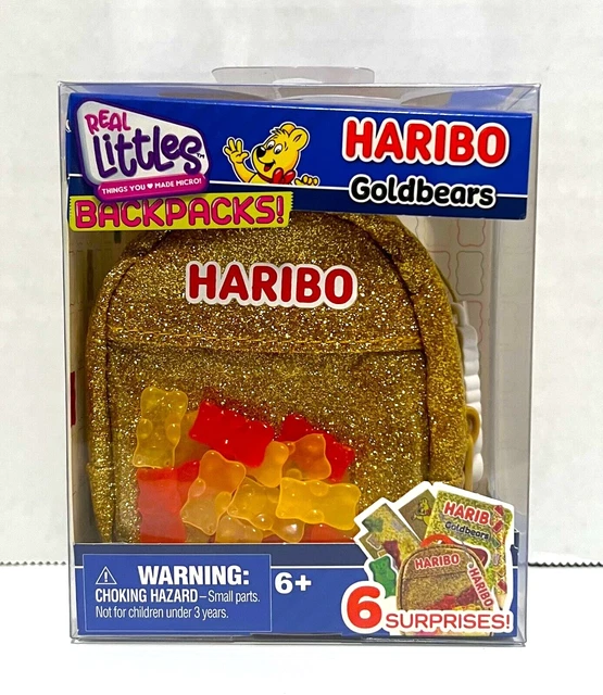 RARE REAL LITTLES Backpacks HARIBO Goldbears With 6 Surprises Keychain