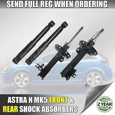 Vauxhall Astra Mk5 H 04-11 Front & Rear Shock Absorbers x 4 Shocks Dampers NEW