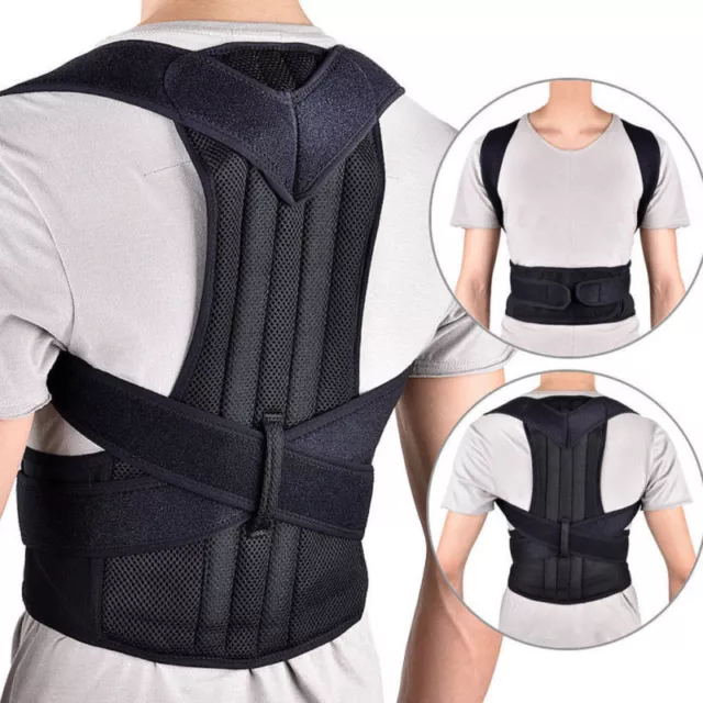 Adjustable Posture Corrector Humpback Back Support Shoulder Lumbar Brace Belt