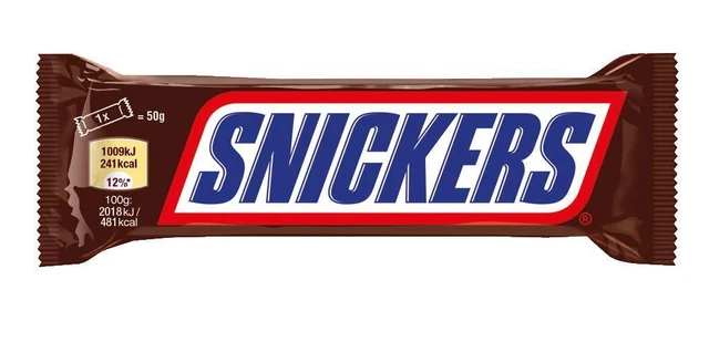 Barretta di cioccolato Snickers arachidi caramello crema caramello 30x 50g NUOVA MHD 07/04/2024