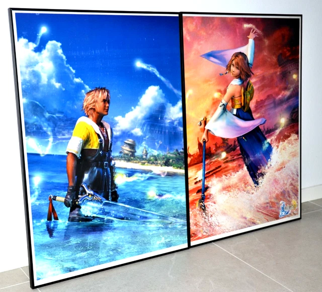 FINAL FANTASY X - Tidus X Yuna - Poster B2 / B1 size - Squaresoft