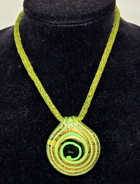 Collier Antica Murrina - Cordon Avec Perle En Verre De Murano, Couleur Rouille, Occasion