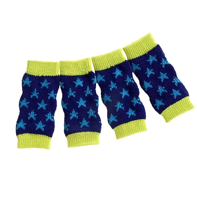 1 Set Haustier Hund Welpen Schnee Warme Baumwollsocken Sternenmuster Beinwärmer