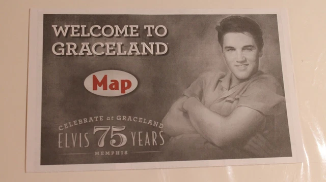 ELVIS PRESLEY GRACELAND Map Brochure 2010 75th Celebration £5.53 ...