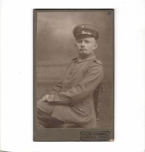 CDV Foto Soldat - Elberfeld 1910er