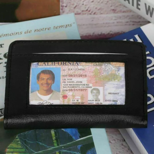 Lock Slim Wallet Secure Men Women RFID Blocking Money Credit Card Holder Wallets 6