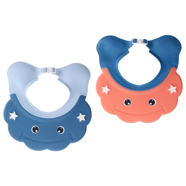 2 Pcs Polypropylene (pp) Children's Shampoo Cap Infant Bath Hat for Toddlers