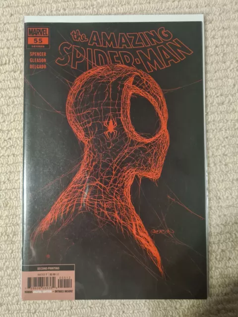 AMAZING SPIDER-MAN #55 2nd  PRINT Gleason cover MARVEL COMICS 2021 B&B NEW