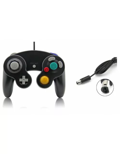 Manette Pad Joystick filaire Pour Console Nintendo GameCube & Wii - Noir