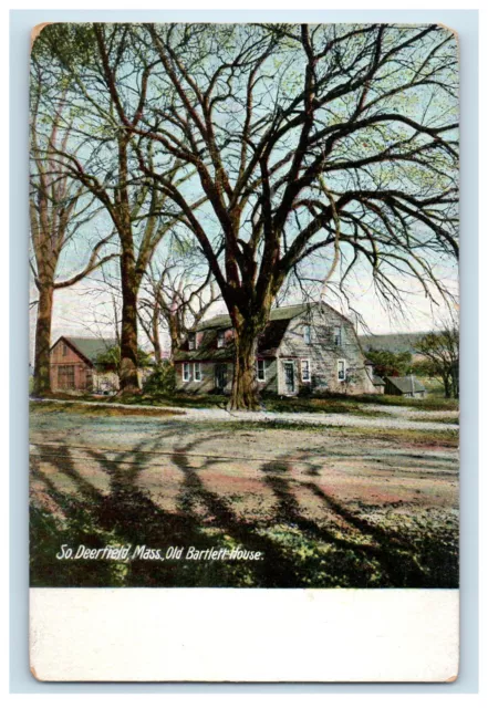 c1910 Old Bartlett House, South Deerfield Massachusetts MA Postcard